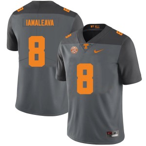Men's #8 Tennessee Vols High School Nico Iamaleava College Football Jersey - Gray