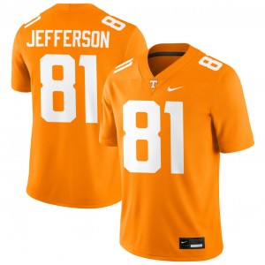 Men #81 Tennessee Game Amari Jefferson College Football Jersey - Tennessee Orange