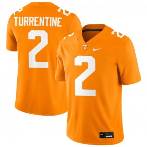 Mens #2 Vols University Andre Turrentine College Football Jerseys - Tennessee Orange