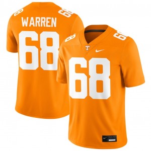 Mens #68 UTK Replica Bennett Warren College Football Jersey - Tennessee Orange
