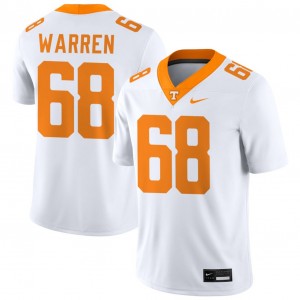Men #68 Tenn Vols Stitched Bennett Warren College Football Jerseys - White