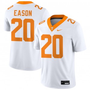 Mens #20 The Volunteer State University Bryson Eason College Football Jerseys - White