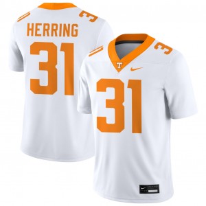 Men #31 Tennessee University Caleb Herring College Football Jerseys - White