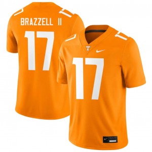 Men's #17 TN Volunteers Game Chris Brazzell II College Football Jersey - Tennessee Orange