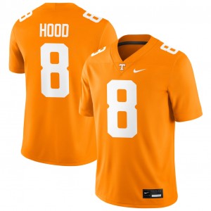 Men's #8 Tennessee University Colton Hood College Football Jersey - Tennessee Orange