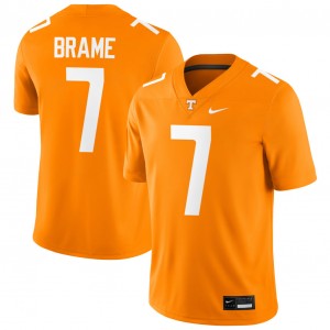 Mens #7 Tennessee High School DaSaahn Brame College Football Jerseys - Tennessee Orange