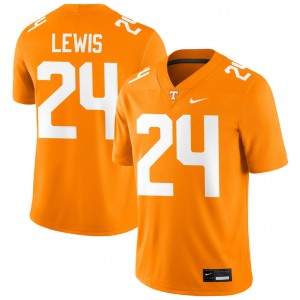 Men's #24 TN Volunteers High School Dylan Lewis College Football Jerseys - Tennessee Orange