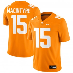 Mens #15 Tennessee University George MacIntyre College Football Jersey - Tennessee Orange