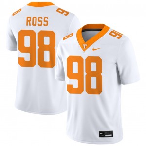Mens #98 Tennessee Alumni Jackson Ross College Football Jerseys - White