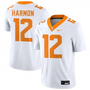 Men #12 Tenn Vols Limited Jaedon Harmon College Football Jerseys - White