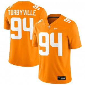 Men #94 UT Vols NCAA Josh Turbyville College Football Jerseys - Tennessee Orange
