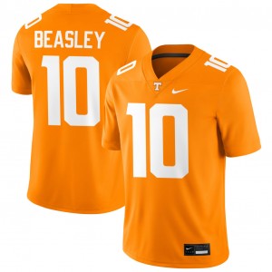Men's #10 UT Volunteers University Kaleb Beasley College Football Jersey - Tennessee Orange