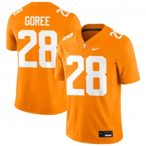 Mens #28 UT Vols Game Marcus Goree Jr. College Football Jerseys - Tennessee Orange