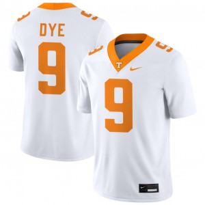 Men #9 Tenn Vols Game Mariyon Dye College Football Jersey - White