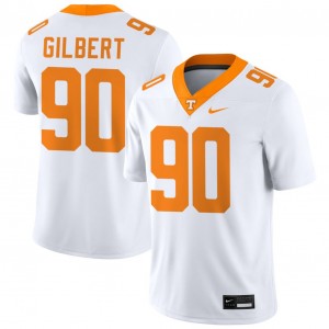Mens #90 UT Volunteers Limited Max Gilbert College Football Jerseys - White