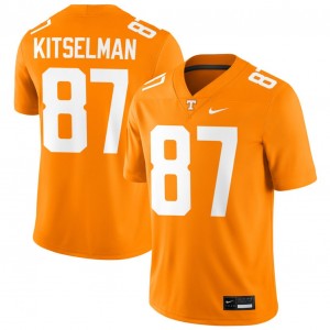 Men #87 UT Replica Miles Kitselman College Football Jerseys - Tennessee Orange