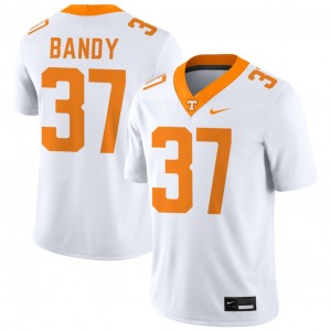 Mens #37 TN University Montrell Bandy College Football Jersey - White