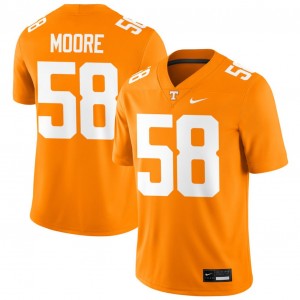 Men's #58 Tenn Player Nic Moore College Football Jersey - Tennessee Orange