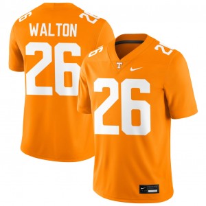 Mens #26 UT Stitched Sidney Walton College Football Jersey - Tennessee Orange