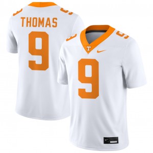 Men #9 Tenn Vols Official Star Thomas College Football Jerseys - White