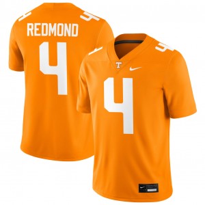 Mens #4 TN Vols 2025-26 Ty Redmond College Football Jersey - Tennessee Orange