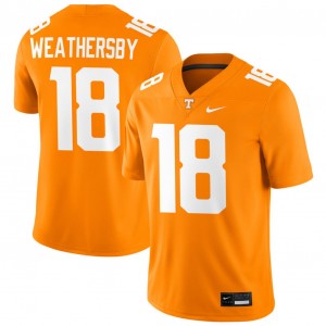 Men's #18 Tennessee Volunteers Replica Tyree Weathersby College Football Jersey - Tennessee Orange