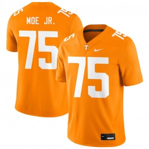 Men #75 UTK Official Wendell Moe Jr. College Football Jerseys - Tennessee Orange