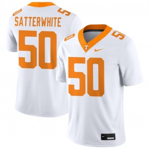 Men #50 TN Vols NCAA William Satterwhite College Football Jersey - White