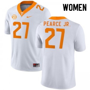 Women's #27 Tennessee Volunteers Stitched James Pearce Jr. College Football Jersey - White