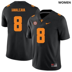 Women's #8 UT Alumni Nico Iamaleava College Football Jersey - Black