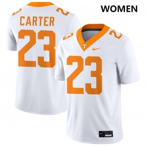 Women #23 Tenn Vols Official Boo Carter College Football Jerseys - White