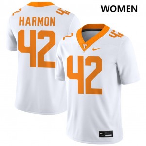 Women's #42 UTK Replica Braylon Harmon College Football Jersey - White