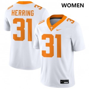 Womens #31 UTK Stitched Caleb Herring College Football Jerseys - White