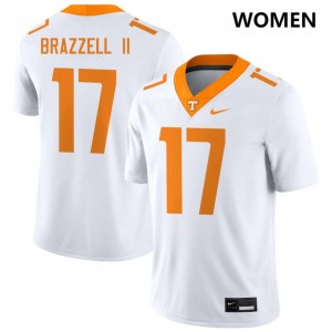 Womens #17 UT Volunteers High School Chris Brazzell II College Football Jerseys - White