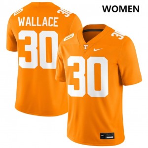 Womens #30 UT High School Jamal Wallace College Football Jersey - Tennessee Orange