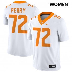 Womens #72 TN Replica Jesse Perry College Football Jersey - White