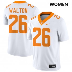 Womens #26 The Volunteer State Stitched Sidney Walton College Football Jerseys - White