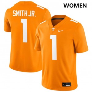Women's #1 University Of Tennessee NCAA Travis Smith Jr. College Football Jerseys - Tennessee Orange