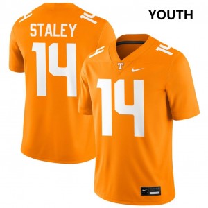 Youth #14 University Of Tennessee High School Braylon Staley College Football Jerseys - Tennessee Orange