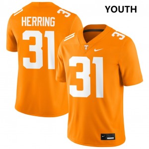 Youth #31 Tennessee Volunteers Alumni Caleb Herring College Football Jerseys - Tennessee Orange