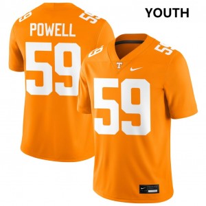 Youth #59 TN Vols Alumni Charlie Powell III College Football Jerseys - Tennessee Orange