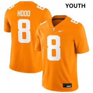 Youth #8 UT University Colton Hood College Football Jerseys - Tennessee Orange