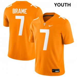 Youth #7 Tennessee Volunteers 2025 DaSaahn Brame College Football Jerseys - Tennessee Orange