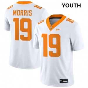 Youth #19 Tennessee Vols 2025 Daune Morris College Football Jerseys - White