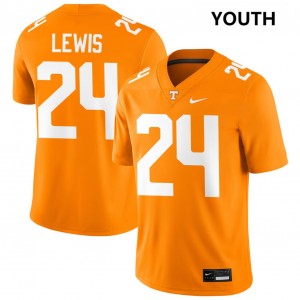 Youth #24 UT Stitched Dylan Lewis College Football Jersey - Tennessee Orange