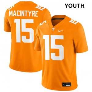 Youth #15 Tenn Vols Player George MacIntyre College Football Jerseys - Tennessee Orange