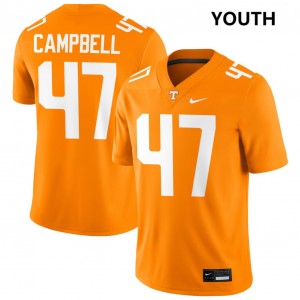 Youth #47 The Volunteer State 2025-26 Isaiah Campbell College Football Jerseys - Tennessee Orange