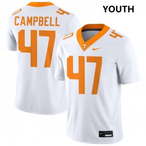 Youth #47 UTK High School Isaiah Campbell College Football Jersey - White
