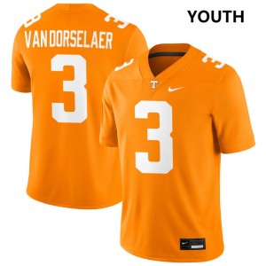 Youth #3 UT Game Jack Van Dorselaer College Football Jerseys - Tennessee Orange