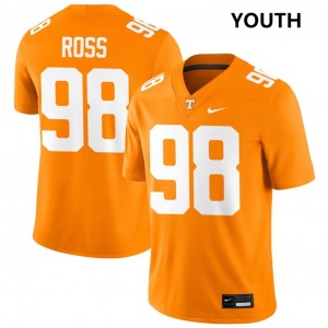 Youth #98 UT NCAA Jackson Ross College Football Jersey - Tennessee Orange